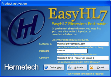 The Online Activation Window