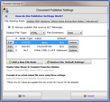 Template Publisher Options