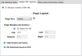 PDF Options Tab