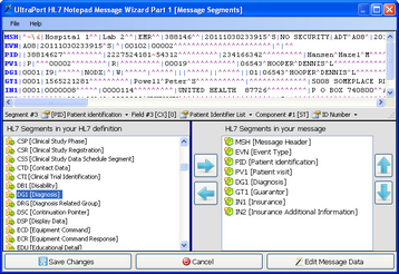 Adding Removing and Reordering HL7 message segments
