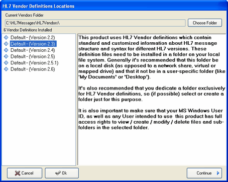 ShowVendorPathSelection() Method (Vendors Installed)
