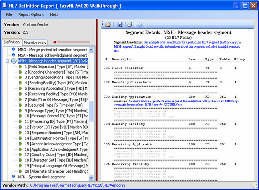 ShowVendorReport() Method