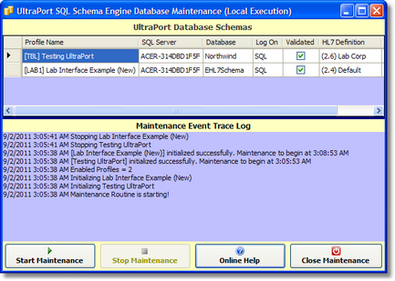 Database Maintenance Window