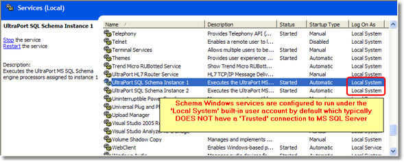 Windows Service List