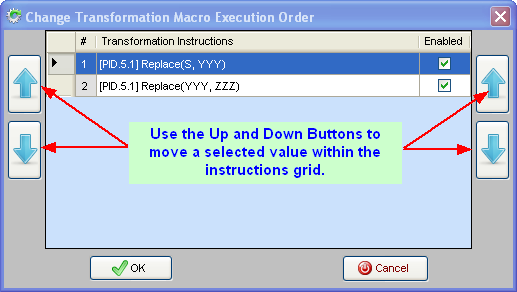 Changing Execution Order