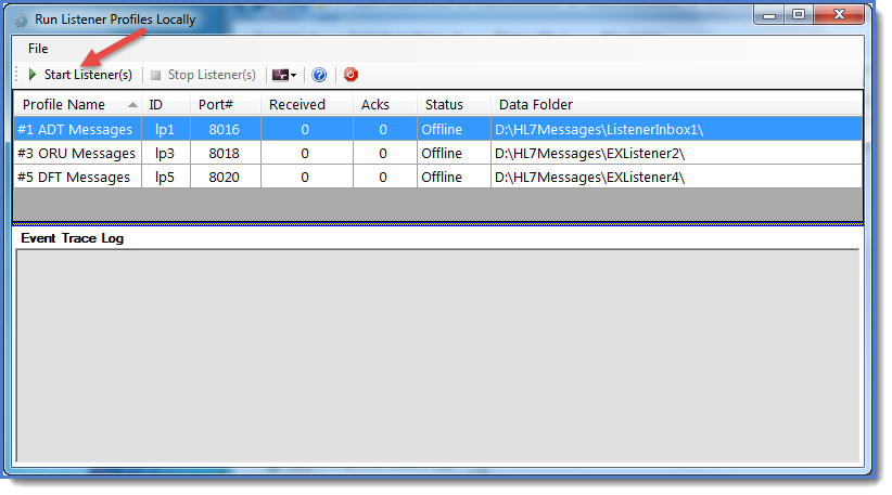 Running Listeners as a desktop application