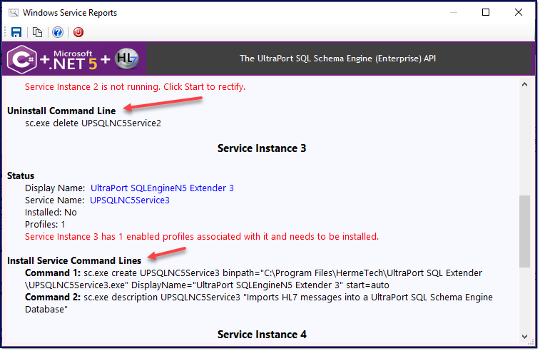 Command Lines to Add / Remove Services Command Lines to Add / Remove Services