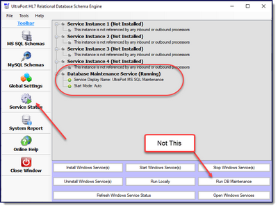 Database Maintenance Service