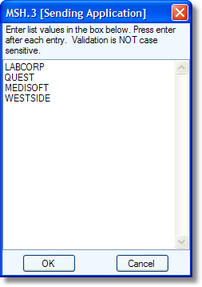 Editing a Validation List Editing a Validation List