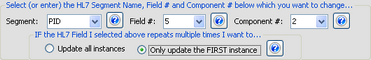 Choosing which component you wish to change Choosing which component you wish to change