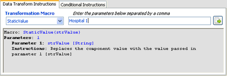Choose a macro and enter the parameters (if required) Choose a macro and enter the parameters (if required)