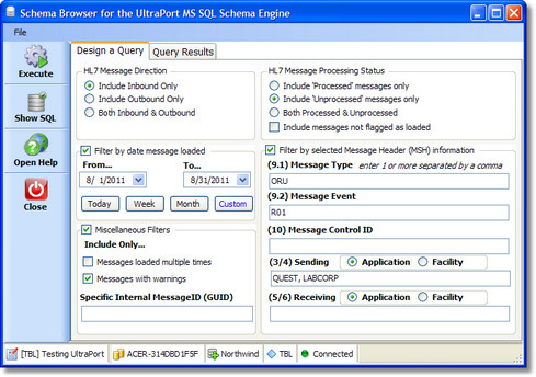 Design your own query Design your own query