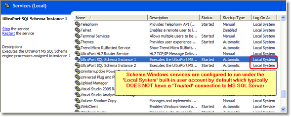 Windows Service List Windows Service List